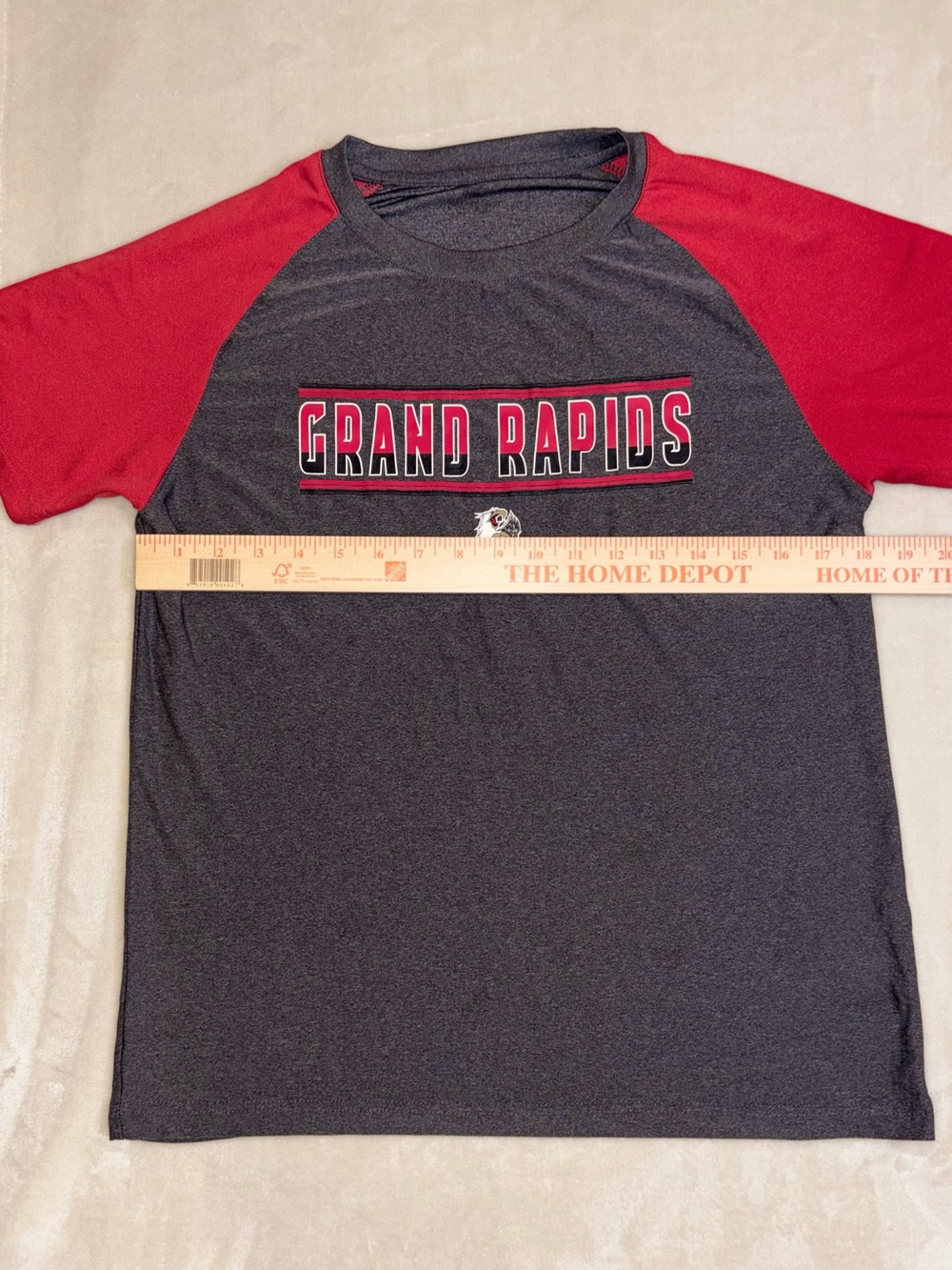 Kids Griffins Hockey Grand Rapids Raglan Tee